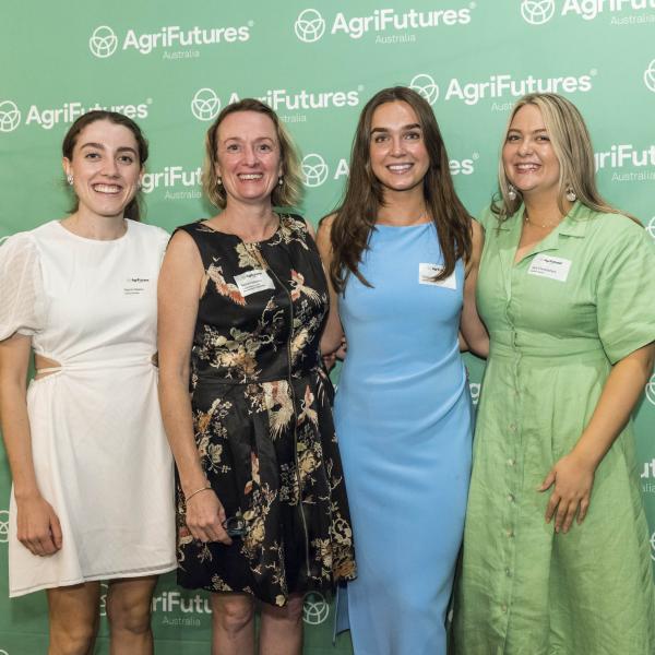 CRDC-supported scholars Niamh Mason, Georgie Oldham & Ayla Christophers with CRDC Innovation Broker Rachel Holloway.